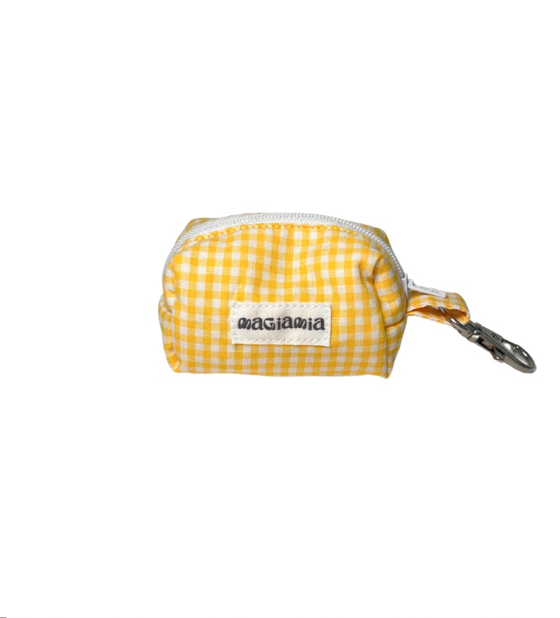 Portabolsas vichy amarillo