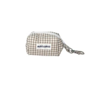 Portabolsas vichy beige