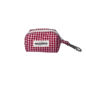 Portabolsas vichy cereza