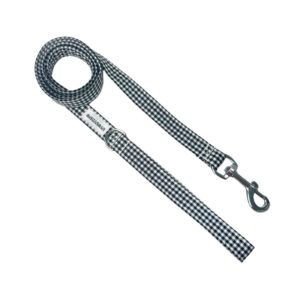 Correa simple vichy negro