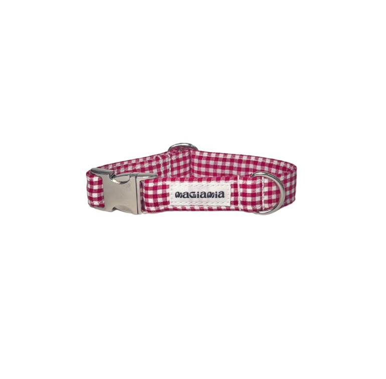 Collar vichy cereza