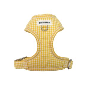 Arnés ajustable vichy amarillo