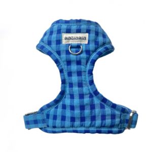 Arnés ajustable vichy bicolor azul