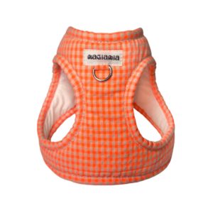 Arnés body vichy flúor naranja