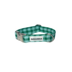 Collar vichy bicolor verde