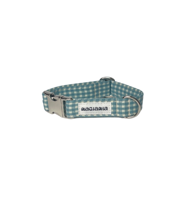 Collar vichy blueberry