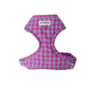 Arnés ajustable vichy bicolor violeta