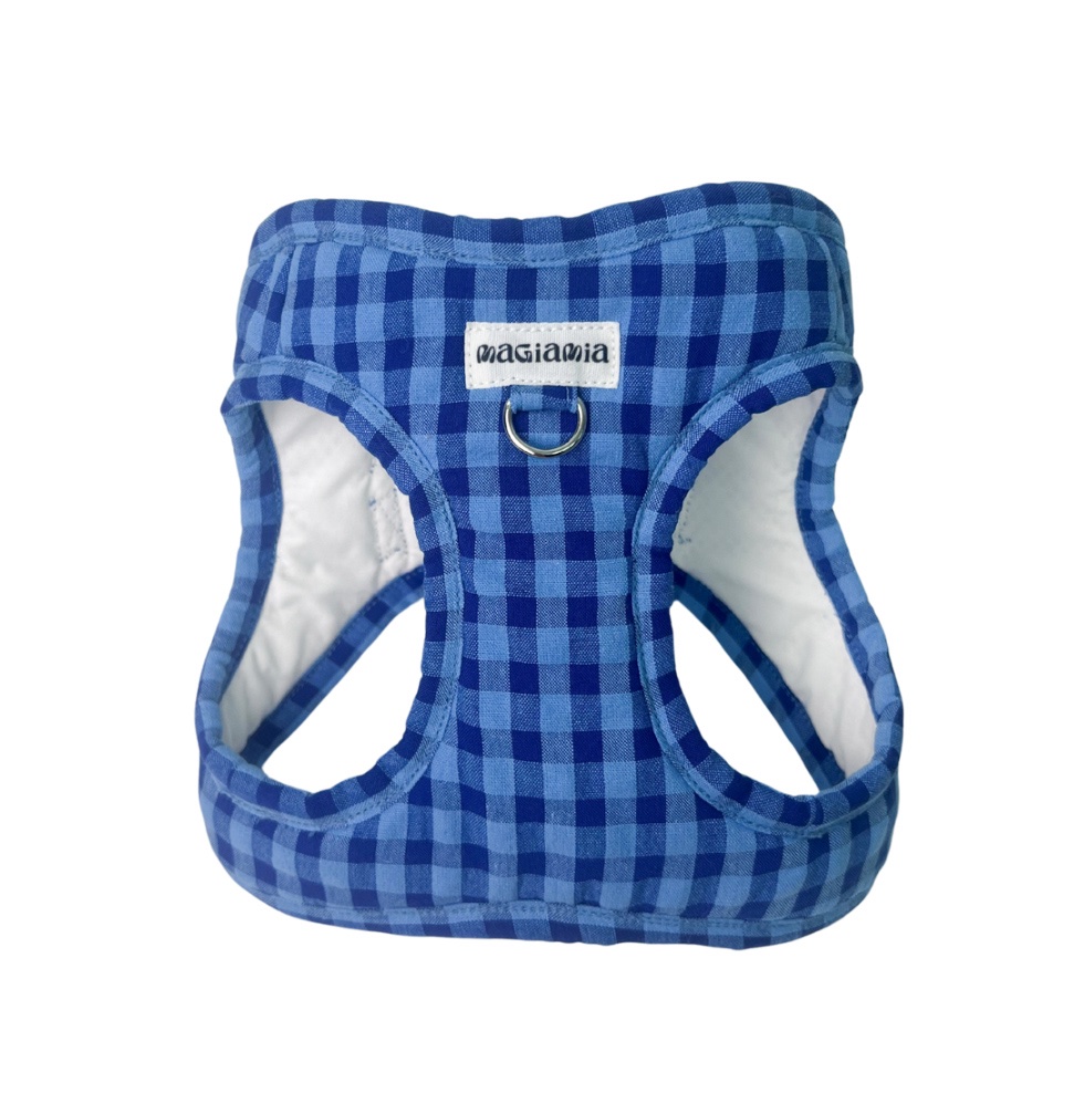 Arnés body vichy bicolor azul