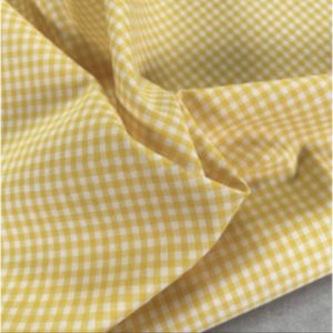 Llavero corazón vichy amarillo